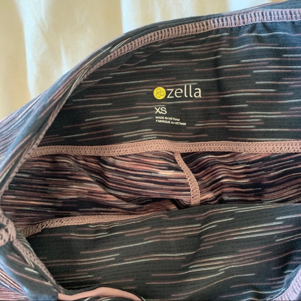 zella pink & grey leggings